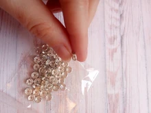 50 Uds 6mm cristal de diamantes de imitación de cristal cuentas espaciadoras sueltas para fabricación de joyería DIY collar de pulsera