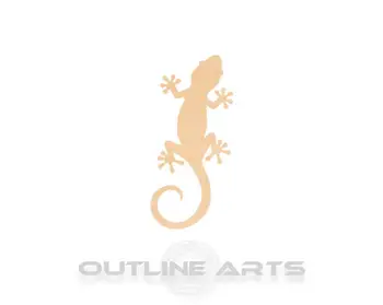 

10 pieces Gecko Laser Cut Wood Shape Craft Supply