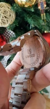 Uwood-relojes de madera para hombre, reloj de pulsera de madera de bambú, correa de madera, reloj de cuarzo, Regalo para marido, Masculino