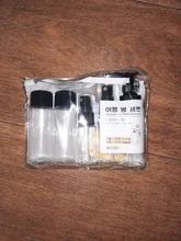 7 Uds Mini viaje maquillaje cosmética rostro crema bote botellas plástico transparente viaje accesorios vacío maquillaje contenedor botella