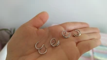 Pendiente de cartílago falso para mujeres y hombres, Clips de oreja sin Piercing, de hojas doradas, joyería, regalos al por mayor
