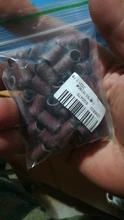 50 pzas/unids/lote cabezales cilíndricos montados mangas abrasivas bandas de lijado 80 #120 #180 # para manicura de uñas herramientas