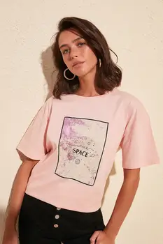 

Trendyol Boyfriend Knitted T-Shirt TWOSS20TS0107