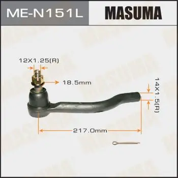 Наконечник рулевой левый Nissan Teana 08 MASUMA MEN151L