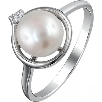 

Esthete ring with pearls and cubic zirconia