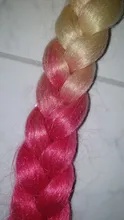 SHANGKE-pelo trenzado sintético de 24 pulgadas, 100g, venta al por mayor, degradado, mezcla de varios colores, trenzas de pelo sintético Jumbo, coletas