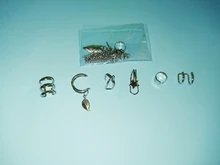 VKME-pendientes de estrella de oro sin Piercing para mujer y hombre, pendientes de Clip para la oreja de cartílago falso Simple, joyería con Clip