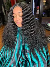 Pelo humano brasileño de 32, 34, 36 y 38 pulgadas, mechones de pelo rizado profundo, Hoho, 100%, pelo humano Natural, doble mechones, 1, 3, 4 mechones, cabello Remy grueso