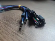 5 uds. Sin soldadura, Cable de placa PCB de 4 pines, adaptador hembra de 4 pines, 10mm, 5050 RGB, conectores de tira de luz LED