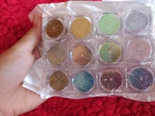 12 unids/set uñas polvo escamas iridiscentes lentejuelas oro plata Super brillante lentejuelas uñas artísticas manicura Decoración