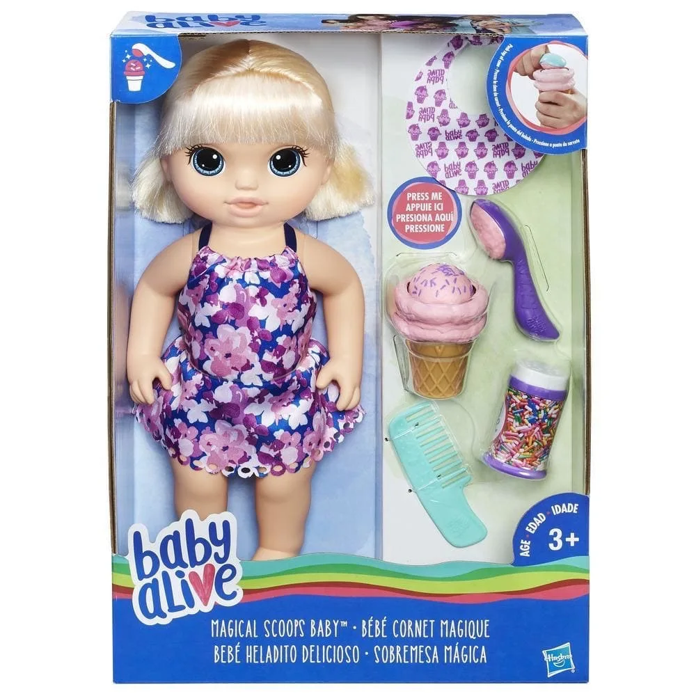 BABY ALIVE. Малышка с мороженым. Кукла интерактивная