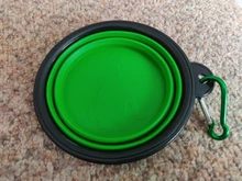 Bol plegable de silicona para perros, cuenco de viaje para perros, Bol de perro plegable portátil para Gato, alimentación de agua y comida, 1 ud.