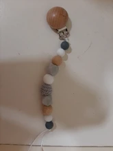 Chupete de silicona con cuentas de dentición para bebé, Clip para chupete de bebé, Clip para chupete, mordedor, juguete, cuentas, regalo de cumpleaños