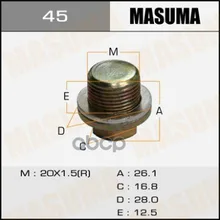 Болт Маслосливной Masuma Honda 20х1.5mm Masuma арт. 45