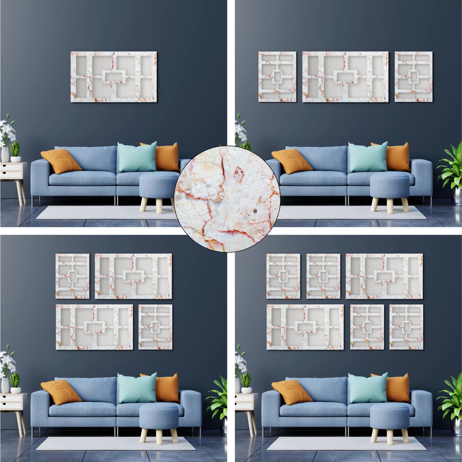 

Зеркальный Декоративный Настенный декор с мраморным рисунком, белый, красный, золотой, серебряный, для офиса, гостиной, ресторана, лобби, отеля, Рождество новый год новогодние украшения Рождественский подарок Икеа аним