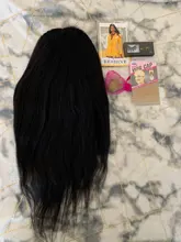 RESHINE-Peluca de cabello liso rizado 13x4, pelucas de cabello humano con encaje frontal Yaki europeo, peluca de cabello humano liso prearrancado