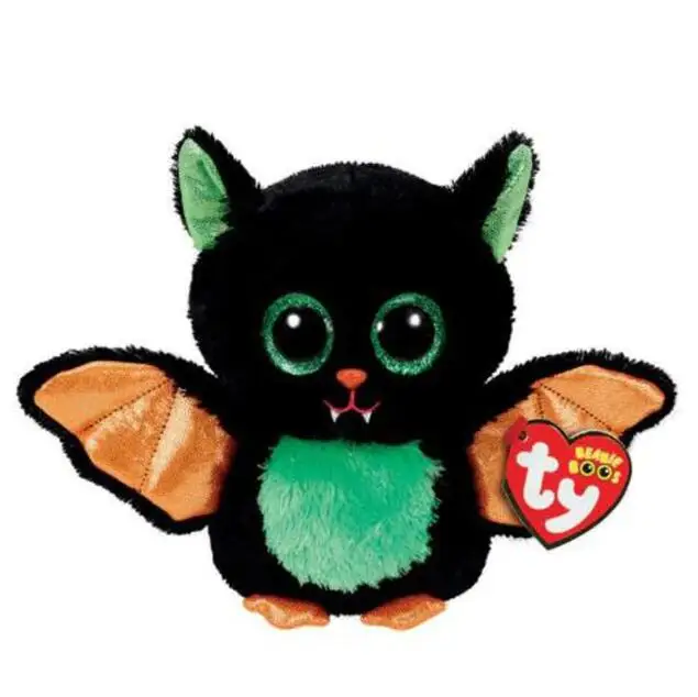 Beastie the Bat Ty Beanie плюшевые куклы животных Единорог Сова Жираф мягкие игрушки пингвин летучая мышь кошка Boos собака 15 см - Цвет: Beastie the Bat