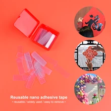60Pcs Box Transparent Double Sided Stickers Tape Waterproof Strong Non-marking Wall Tape Cuttable High-adhesive Double Tape tanie i dobre opinie CN (pochodzenie) Woodworking Rohs NONE Taśma Double-sided tape adhesive tape Paste various items Small double-sided can be cut