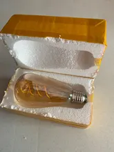 Light-Bulb Edison-Lamp Filament Spiral G95 G125 T225 Retro Led Yellow Vintage ST64 220V