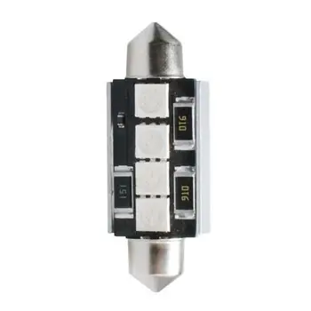 

Set of 10 und. L308B LED lamp L308 - C5W 41mm 4xSMD5050 RAD. Blue CANBUS