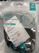 Máscara de respirador KN95 de varios colores, mascarilla FFP2 reutilizable, protectora para la boca, FFP2, FPP2, 5-100 Uds., color negro aprobado