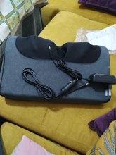 Jinkairui, almohada de masaje eléctrica para espalda y cuello con calefacción por infrarrojos, dispositivo Shiatsu, masajeador de salud Cervical, relajación