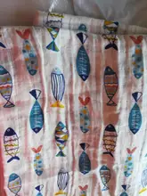 Manta de muselina de 2 capas para recién nacido, manta de gasa de bambú para bebé, 120cm x 110cm