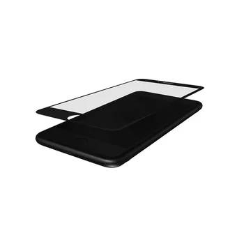 

3MK Protector de pantalla compatible con iPhone 8 Plus Negro HardGlass Max - Grado de dureza de la pantalla 9H - Máxima