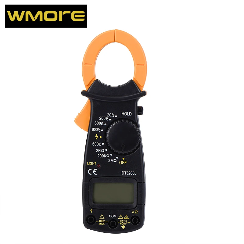 

Clamp Multimeter Digital Auto-Ranging Tester AC DC Current Voltage Clamp Meter Continuity Capacitance Resistance Frequency Test