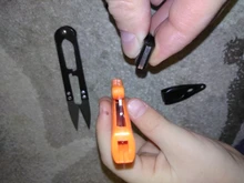 Uds mar pesca accesorios tipo U Artificial de Sharp de tijeras acero al carbono U-en forma de línea de pesca LIC