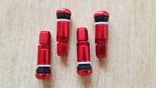VODOOL-Válvula de neumático de bicicleta de aleación de aluminio, sin cámara, Universal, 4 Uds., tapones de neumáticos, cubierta redonda
