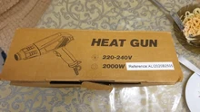 PROSTORMER-pistola de aire caliente eléctrica de 220V, herramienta eléctrica Industrial de 2 temperaturas variables, 2000W, con cuatro accesorios de boquilla