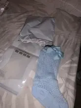 Calcetines ajustados hasta la rodilla de princesa para niños y niñas, medias finas con Lazo de algodón sólido y malla elástica, de 0 a 3 años, para verano