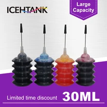 ICEHTANK чернилами в форме бутылки 30 мл чернил Refill комплекты для HP 655 178 364 564 920 670 932 950 711 XL патронов чернил принтера