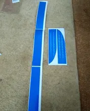 5 unids/set coche reflectancia Reflector adhesivo Auto accesorios Exterior cinta reflectante adhesiva Reflector de reflejo de advertencia