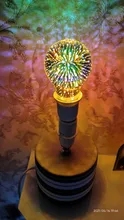 Lamp Light-Bulb Fireworks 3d-Decoration Edison Christmas-Tree Star Novelty Vintage E27 6w