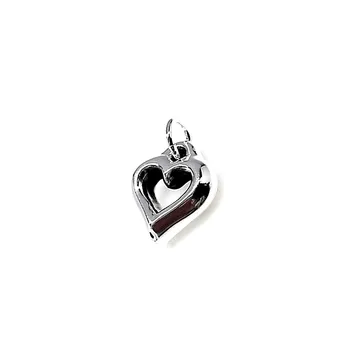 

Pendant Sterling silver heart 925m small 14m. [AB1730]