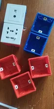 Atlectric-Mounting-Box Socket Cassette-Switch Internal White Hidden 86 Red Concealed