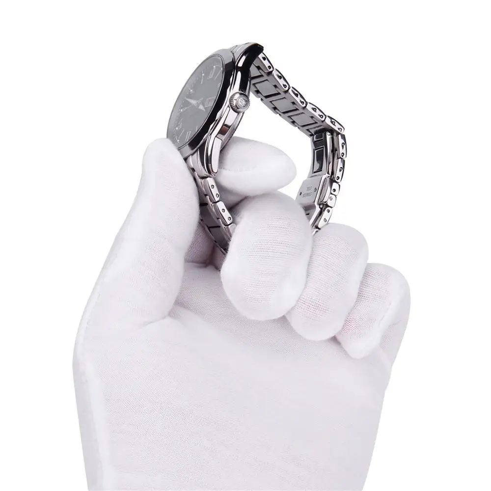 Белые хлопковые рабочие защитные перчатки Косметика увлажняющие ювелирные изделия с чеканкой перчатки для проверки бусины этикет перчатки 6 комплектов