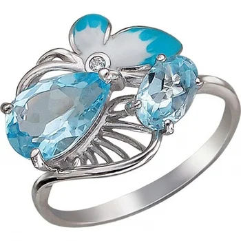 

Sokolov ring with Topaz and cubic zirconia