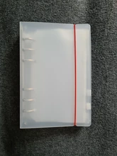 Archivador de fotos A5 A6, productos de almacenamiento, pegatinas de inserción, carpeta de folletos en espiral, 8 Uds., hojas internas, bolsa con cremallera