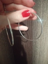 Pendientes de aro de 100% Plata de Ley 925 para mujer, aretes de aro de plata simples, Piercing