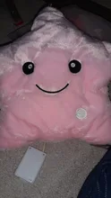 34CM Creative Toy Luminous Pillow Soft Stuffed Plush Glowing Colorful Stars Cushion Led