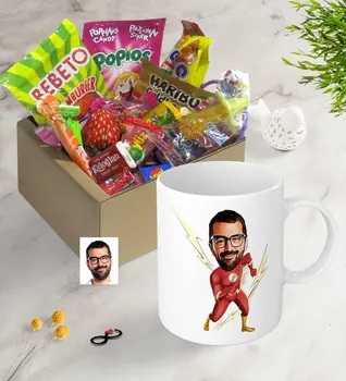 

Personalized Flash Caricature Of Nostalgic Lezzetler Mug set