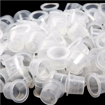 

1000pcs Plastic Disposable Microblading Tattoo Ink Cup Cap 11mm size Permanent Makeup Tattoo Equipment Accessories Supply