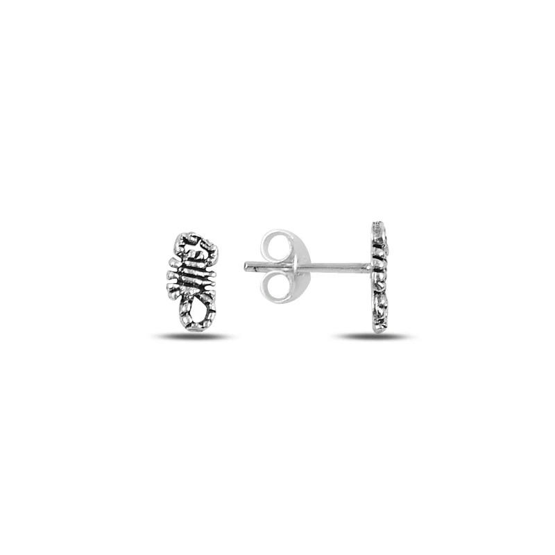 

Silver 925 Sterling Oxidized Scorpion Earrings