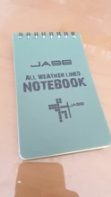 Cuaderno impermeable de alta calidad, bloc de notas forrado para todo tipo de clima, con bobina de Metal negro, 50 hojas