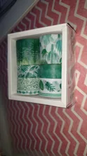 8 unids/pack hojas verde Cactus diario conjunto de cintas Washi cinta adhesiva Scrapbooking DIY etiqueta cintas de enmascarar suministros