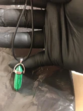 Colgante de cristal Natural con forma de columna Hexagonal para mujer, colgante de piedras, cadena de cuero, joyería