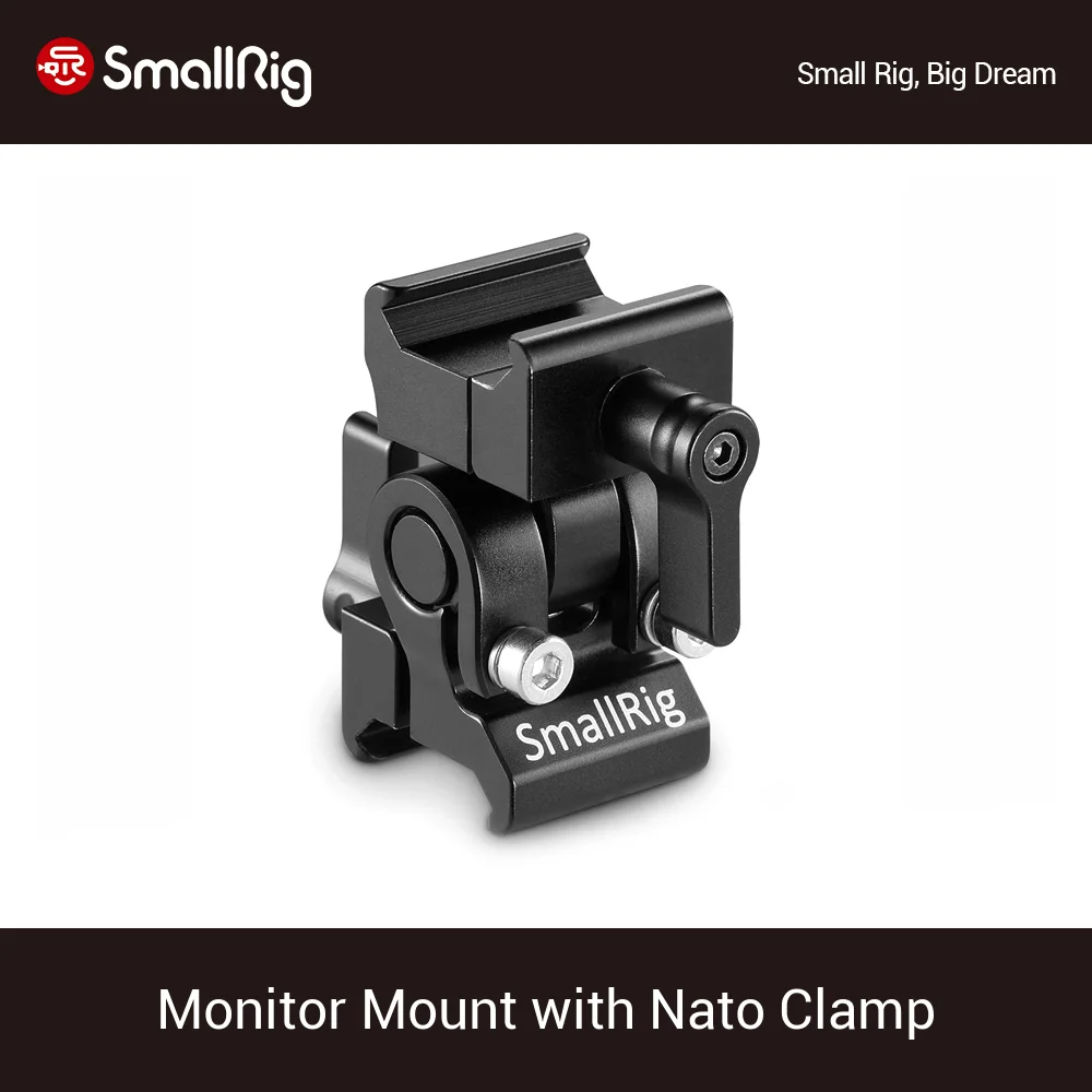 

SmallRig Quick Release EVF Mount Monitor Mount With Nato Clamp For Universal DSLR Camera 5"And 7"Monitor Screen -2205
